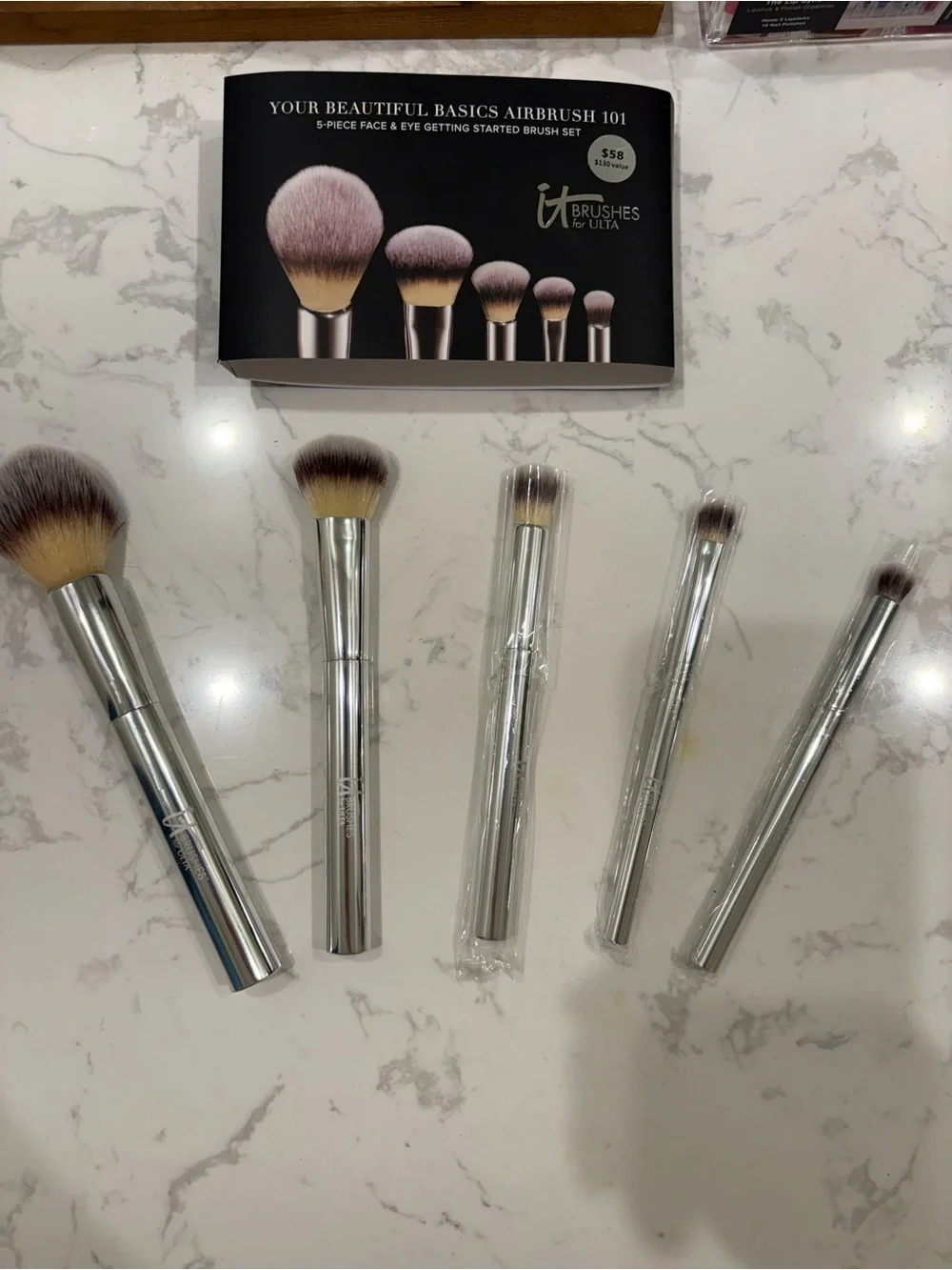 It Brushes Your Beautiful Basics Airbrush 101 5-Piece Face & Eye Brush Set New